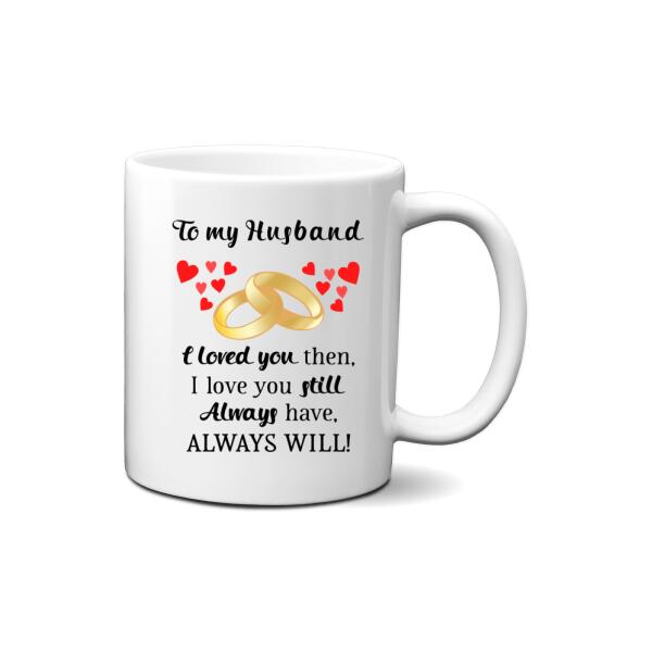 To My Husband - Personalized Gifts Custom Mug For Him For Couples For Him