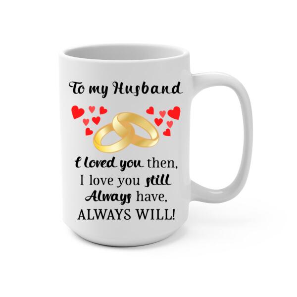 To My Husband - Personalized Gifts Custom Mug For Him For Couples For Him