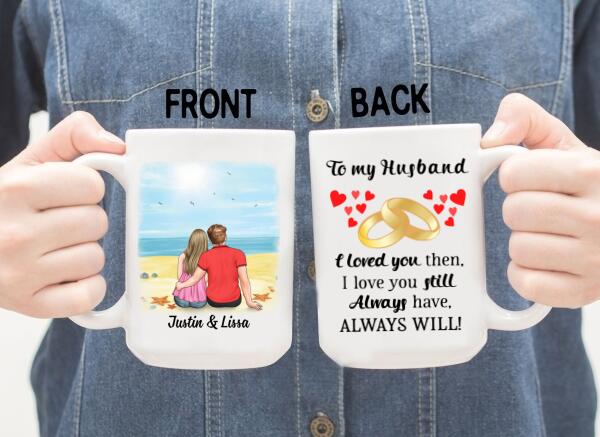 To My Husband - Personalized Gifts Custom Mug For Him For Couples For Him