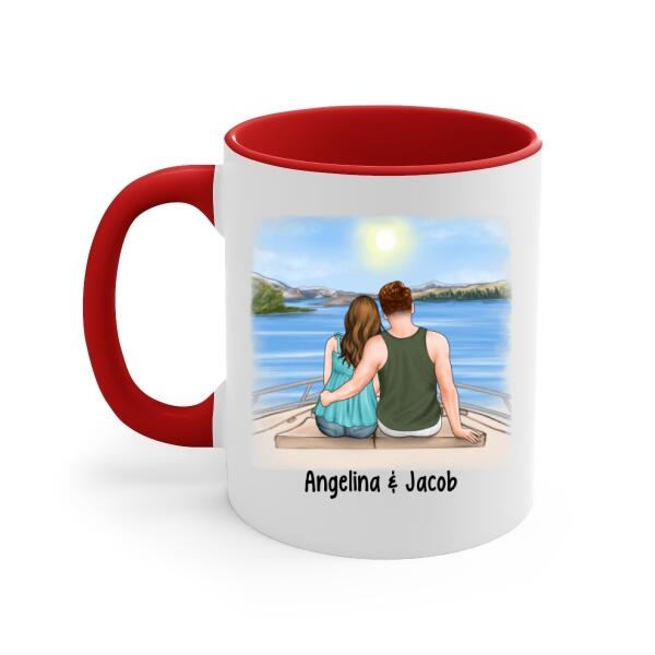 To My Wife Cruising Partners For Life - Personalized Mug For Couples, For Her, For Him, Cruise Lovers