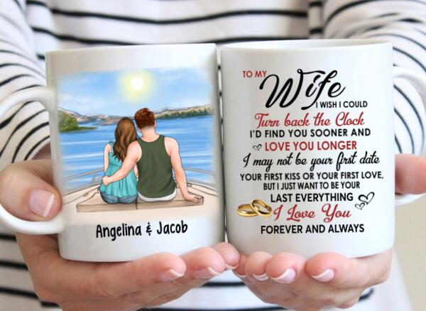 To My Wife Cruising Partners For Life - Personalized Mug For Couples, For Her, For Him, Cruise Lovers