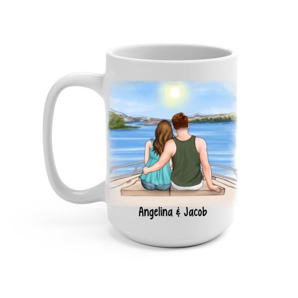 To My Wife Cruising Partners For Life - Personalized Mug For Couples, For Her, For Him, Cruise Lovers