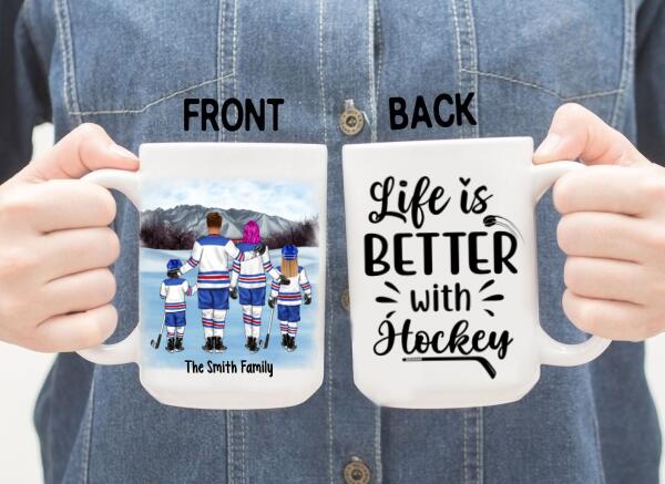 Life is Better with Ice Hockey - Personalized Mug For the Family, Ice Hockey