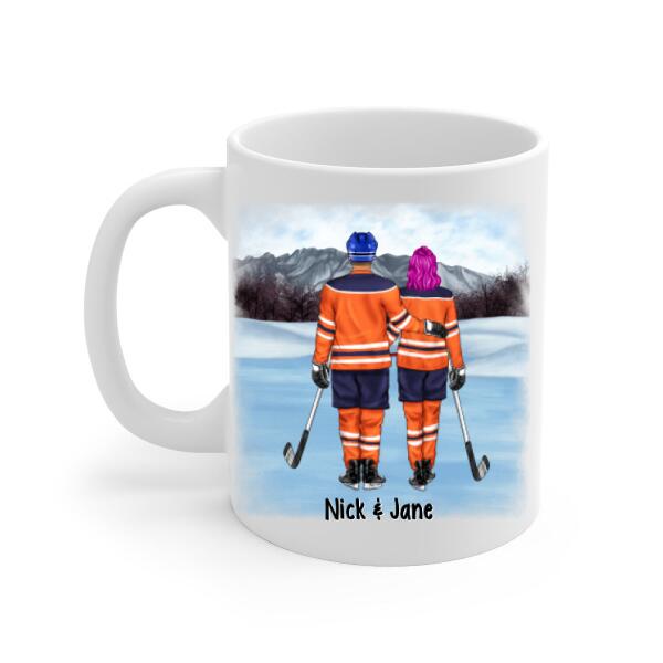 My Favorite Place In All The World - Personalized Mug For Couples, Him, Her, Hockey