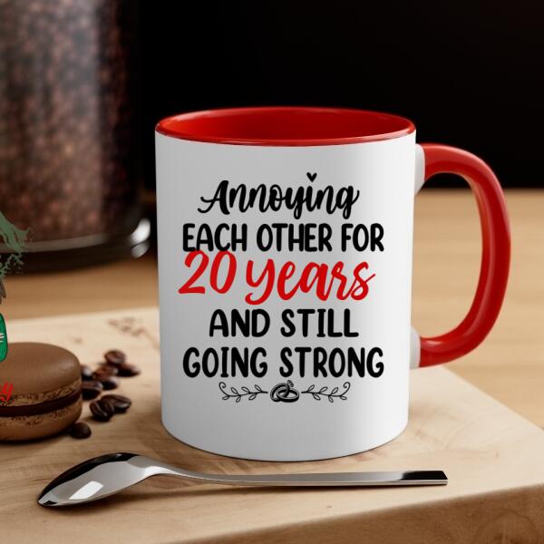 Older Couple Annoying Each Other For - Personalized Mug For Couples, Her, Him, Hiking, Anniversary
