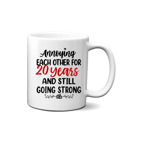 Older Couple Annoying Each Other For - Personalized Mug For Couples, Her, Him, Hiking, Anniversary