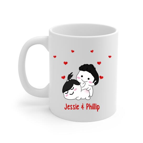 I Just Want To Touch Your Butt All The Time - Personalized Mug For Couples, For Her, For Him