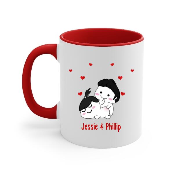 I Just Want To Touch Your Butt All The Time - Personalized Mug For Couples, For Her, For Him