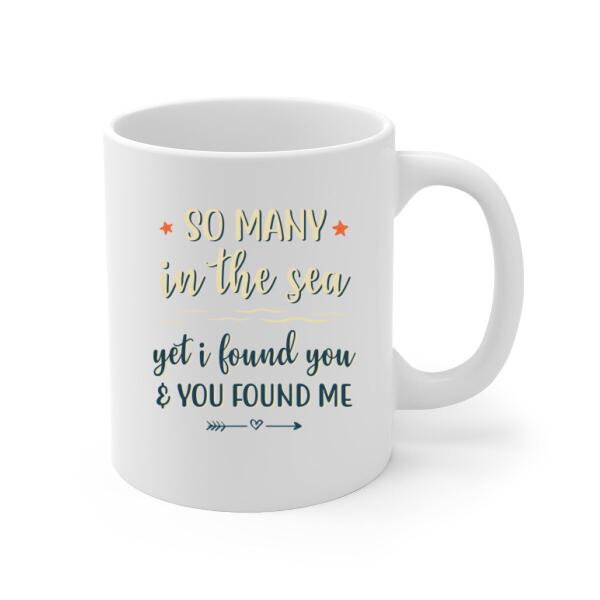 So Many In The Sea - Personalized Mug For Couples, Him, Her, Turtle