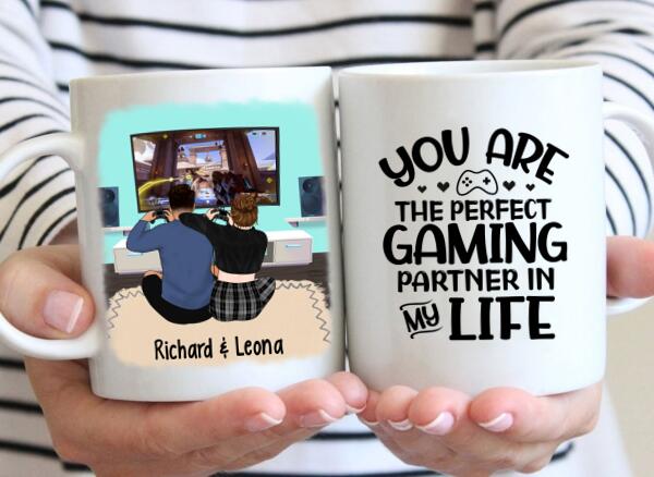 You Are The Perfect Gaming Partner - Personalized Mug For Couples, Friends, Games