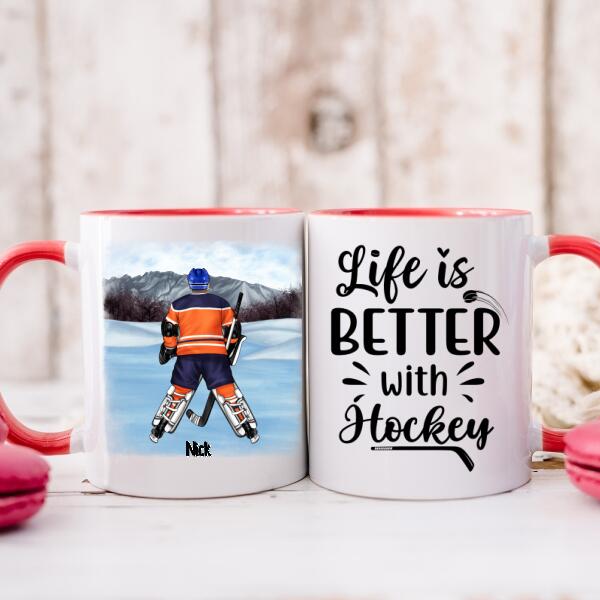 Life Is Better With Hockey - Personalized Mug For Him, Her, Hockey