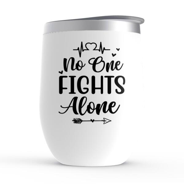 Saving Lives Together - Personalized Wine Tumbler Firefighter, EMS, Police Officer, Military, Nurse