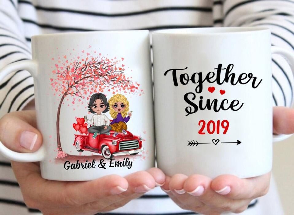 Together Since - Personalized Mug For Couples, Him, Her, Valentine's Day