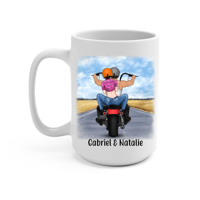 Je N’ai Pas Ma Propre Moto Mais J’ai Mon Propre Motard - Personalized Mug For Him, Her, Motorcycle Lovers