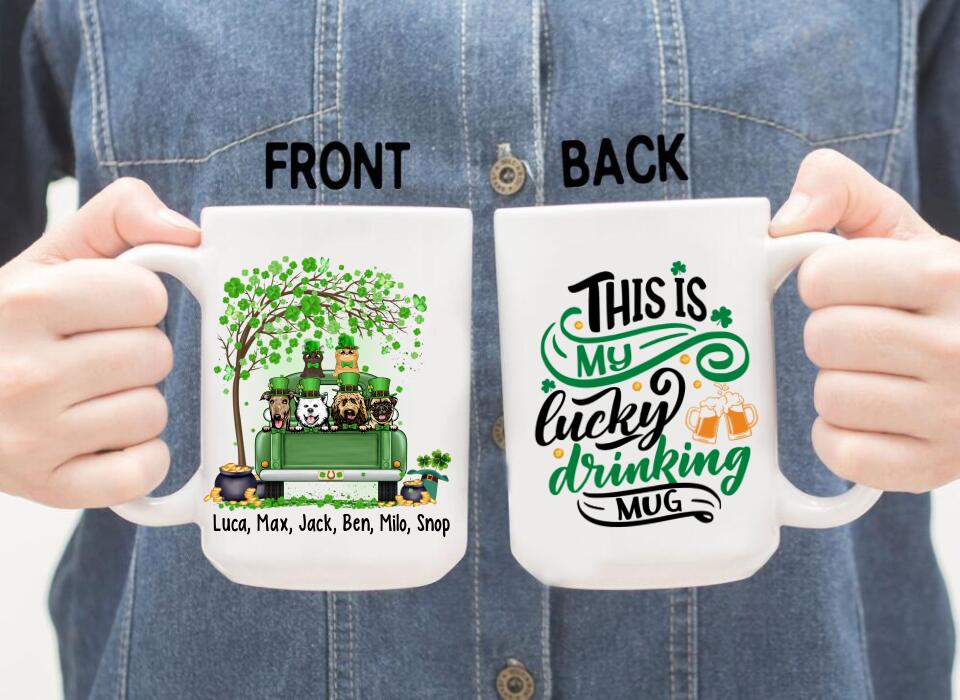 Let The Shenanigans Begin - Personalized Mug Dog Lovers, Cat Lovers, St. Patrick's Day