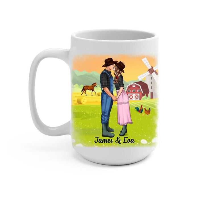 Farming Partners For Life - Personalized Mug For Couples, Her, Him, Farmer