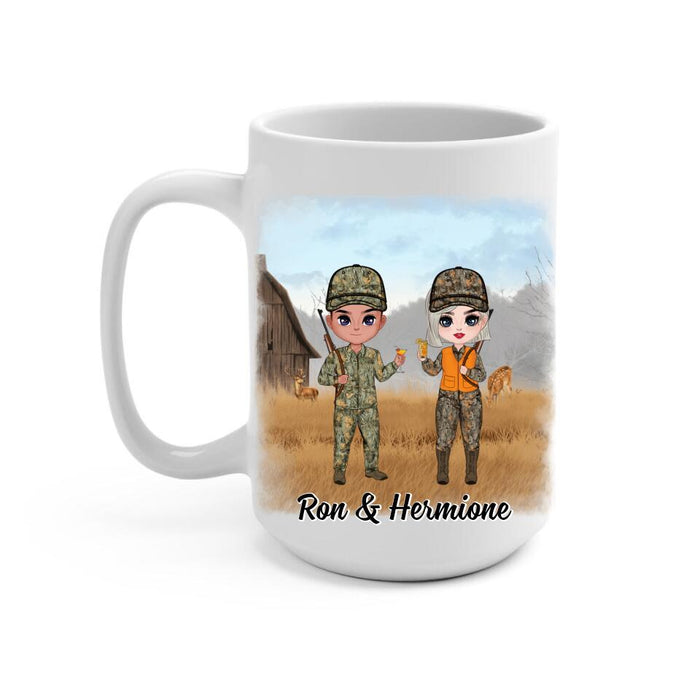 Best Bucking Partner Ever - Personalized Mug For Couples, Him, Her, Friends, Hunting