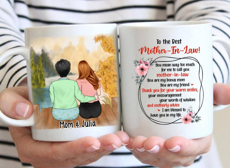 Life Gave Me The Gift Of You - Personlized Mug For Mother-in-law, For Mom, Mother's Day