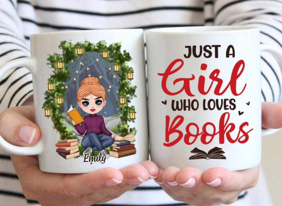 Just A Girl Who Loves Books - Personalized Mug For Her, Book