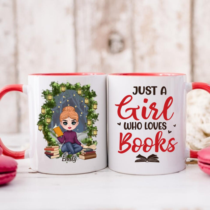 Just A Girl Who Loves Books - Personalized Mug For Her, Book