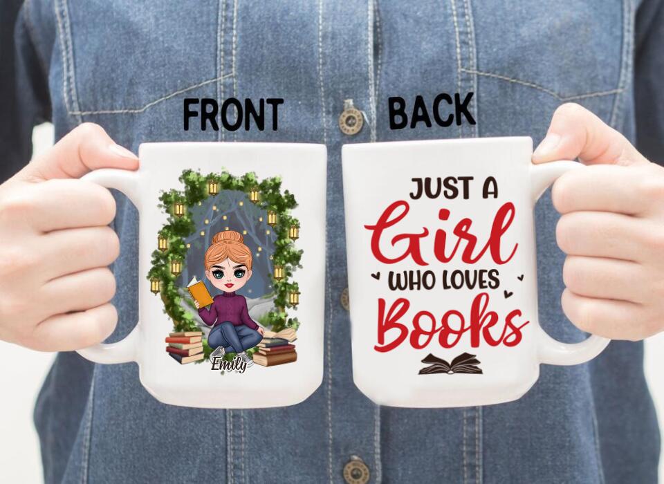 Just A Girl Who Loves Books - Personalized Mug For Her, Book