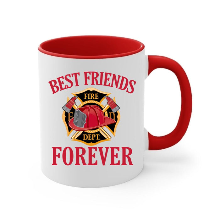 Best Fiends Forever - Personalized Gifts Custom Firefighters Mug for Family, Firefighters
