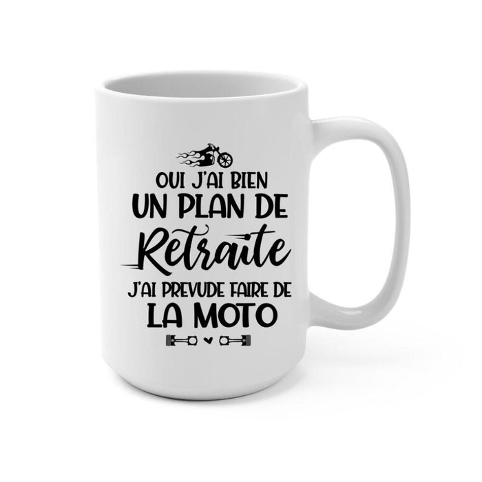 J'ai Prevude Faire De La Moto - Personalized Mug For Grandpa, Motorcycle Lovers
