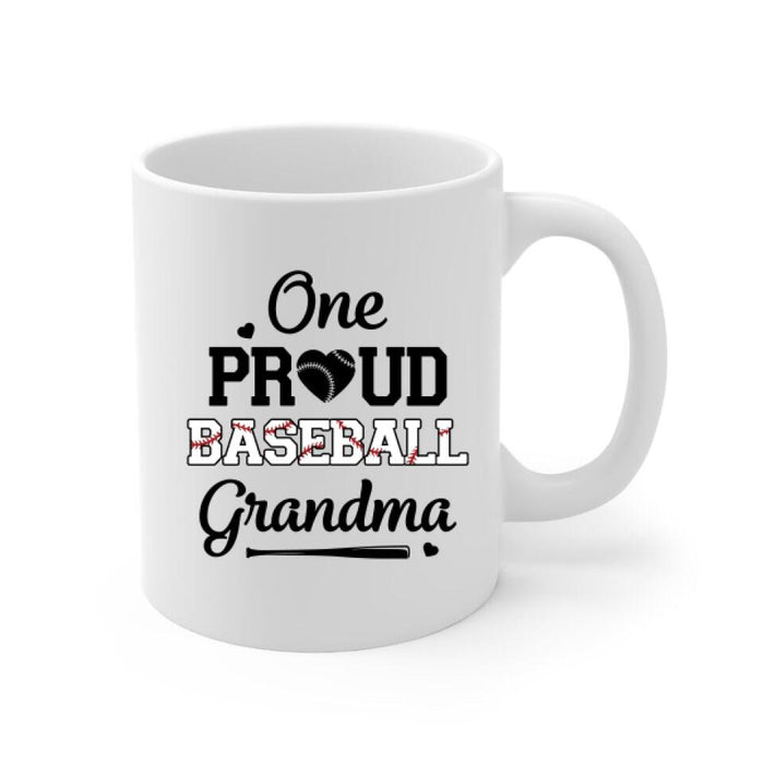 Up To 3 Kids My Favorite Baseball Player Calls Me Grandma - Personalized Mug For Grandma, Baseball