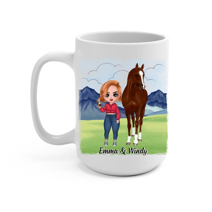 Riding Solves Most Of My Problems - Personalized Mug For Her, Horse Lovers