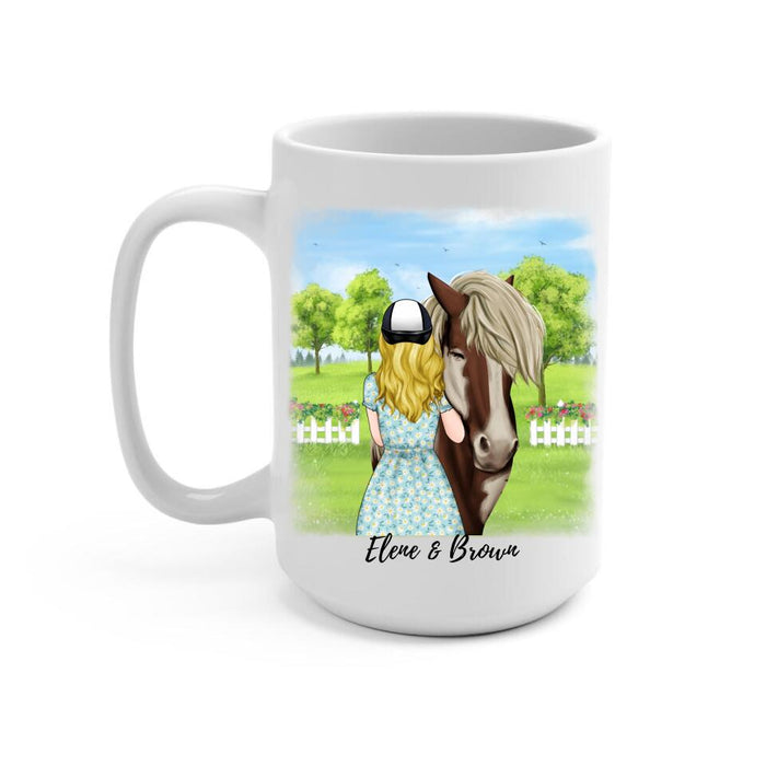 Best Horse Mom Ever - Personalized Mug For Mom, Horse Lovers