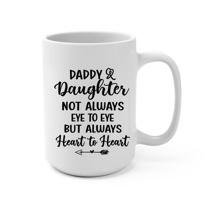 Daddy and Daughter - Personalized Gifts Custom Police Officer Mug for Dad, Police Officer Gifts