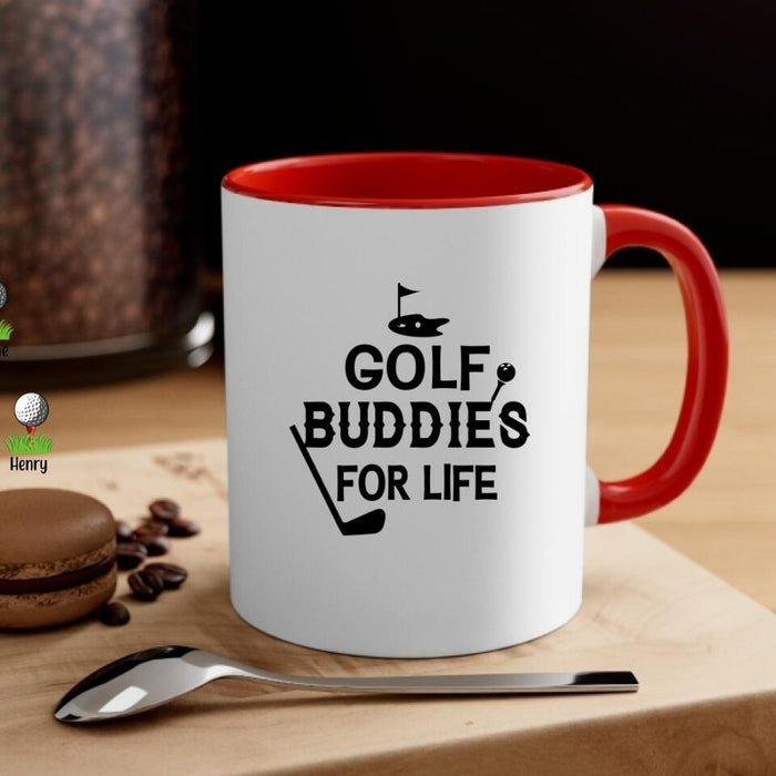 Golf Buddies for Life - Personalized Gifts Custom Golf Mug for Dad, Golf Lovers