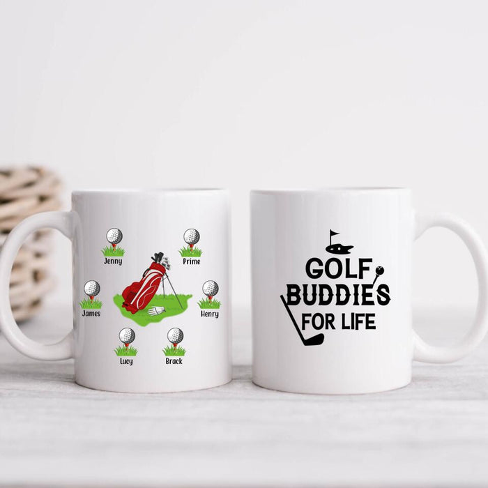 Golf Buddies for Life - Personalized Gifts Custom Golf Mug for Dad, Golf Lovers