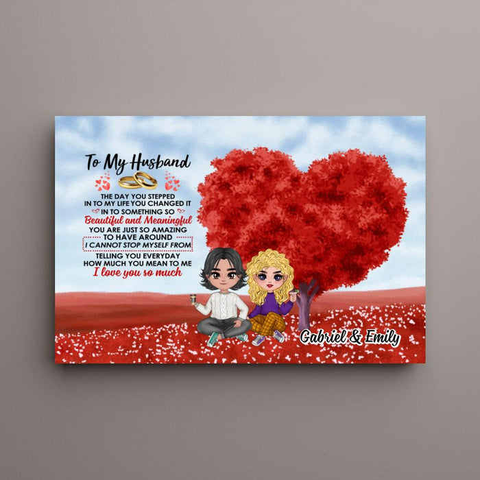 The Day You Stepped Into My Life - Personalized Canvas For Couples, Him, Her, Valentine's Day