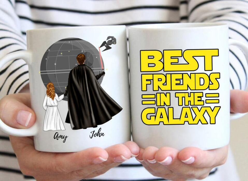 Best Friends in the Galaxy - Personalized Gifts Custom Mug for Him, for Dad, for Him