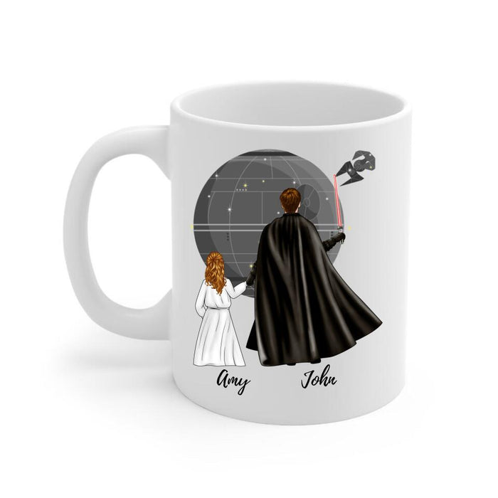 Best Friends in the Galaxy - Personalized Gifts Custom Mug for Him, for Dad, for Him