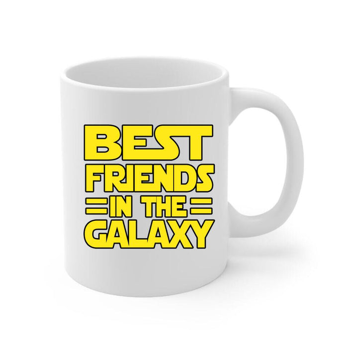 Best Friends in the Galaxy - Personalized Gifts Custom Mug for Him, for Dad, for Him