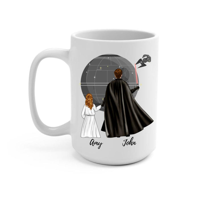 Best Friends in the Galaxy - Personalized Gifts Custom Mug for Him, for Dad, for Him