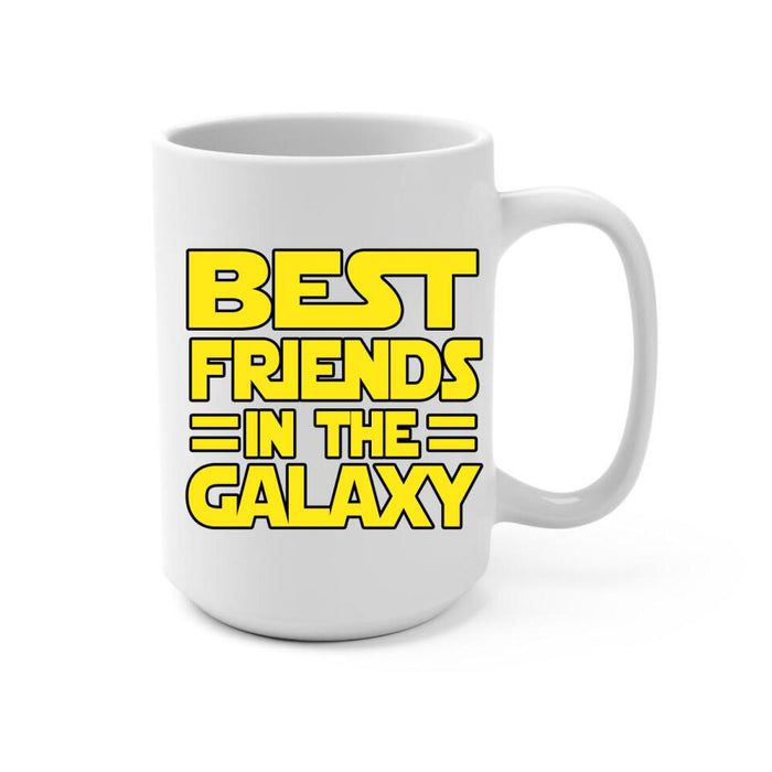 Best Friends in the Galaxy - Personalized Gifts Custom Mug for Him, for Dad, for Him