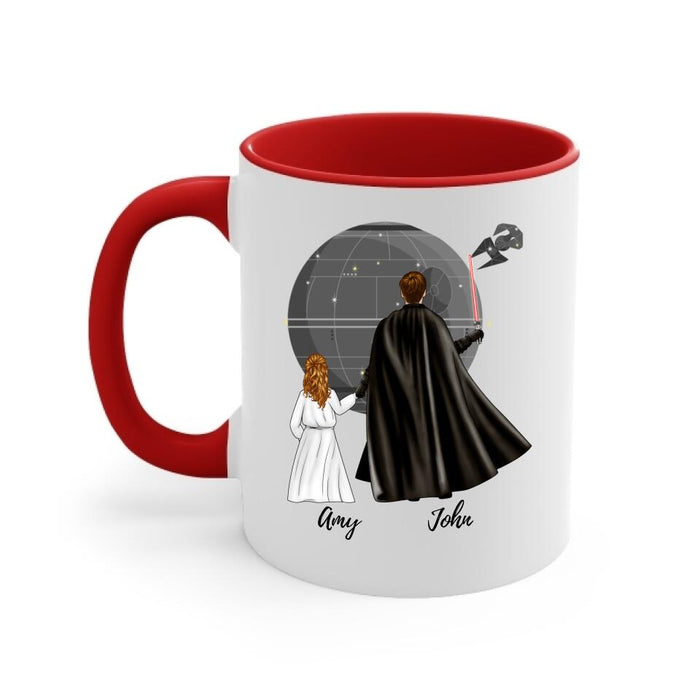 Best Friends in the Galaxy - Personalized Gifts Custom Mug for Him, for Dad, for Him