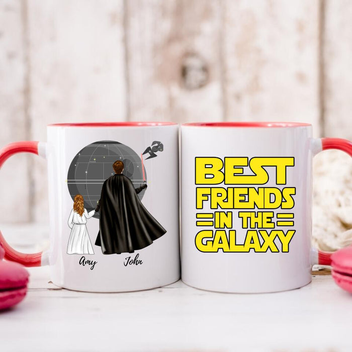 Best Friends in the Galaxy - Personalized Gifts Custom Mug for Him, for Dad, for Him