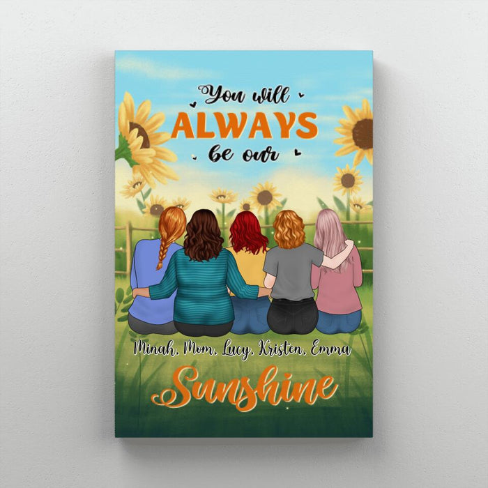 Out Of All The Moms In The World - Personalized Canvas For Mom, Daughters, Mother's Day
