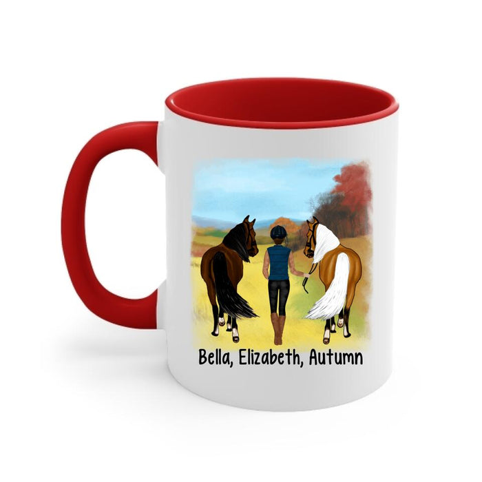 Once Upon A Time There Was A Girl - Personalized Mug For Her, Horse Lovers