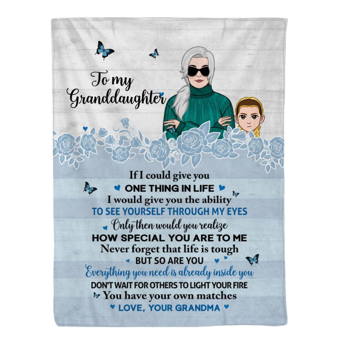Personalized Blanket, To My Granddaughter, Gifts for Kids and Family