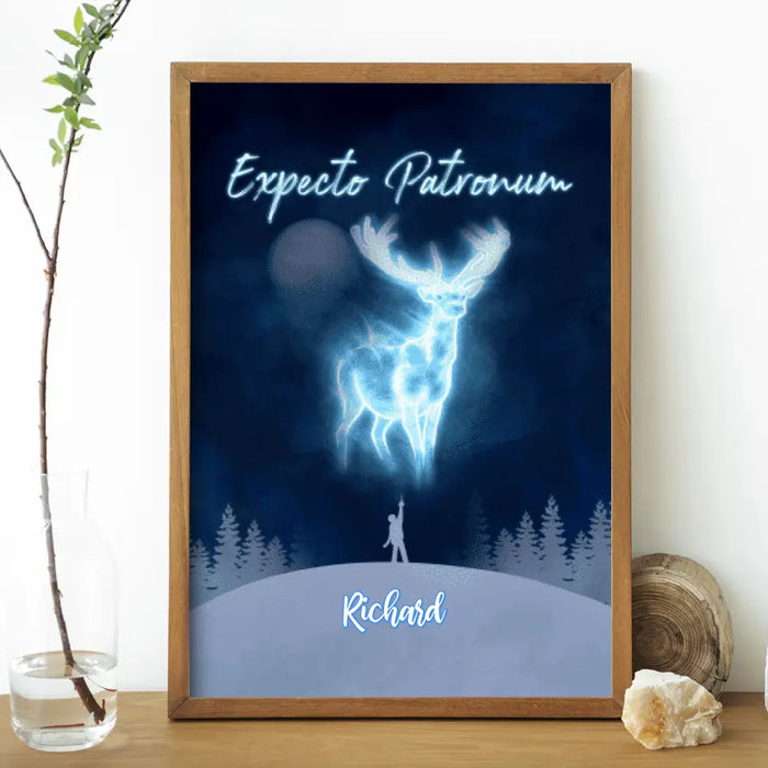 Personalized Poster, Canvas, HP Patronus Gifts for HP Lovers