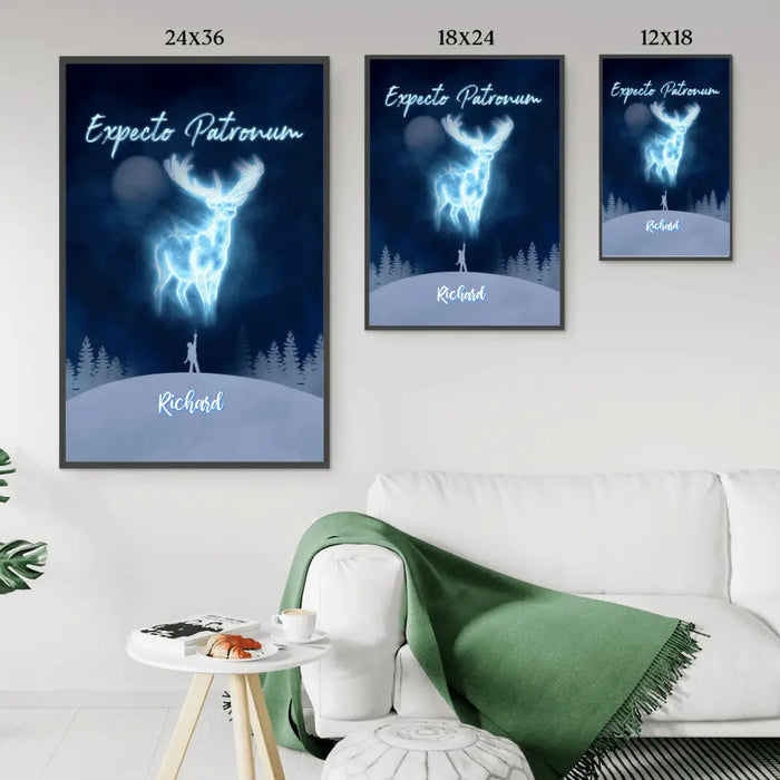 Personalized Poster, Canvas, HP Patronus Gifts for HP Lovers