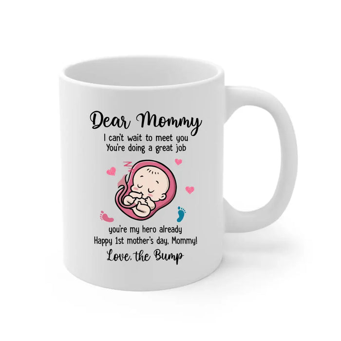 I Can't Wait to Meet You You're Doing a Great Job, Happy 1st Mother's Day, Mother's Day Gifts, Mug for Mom