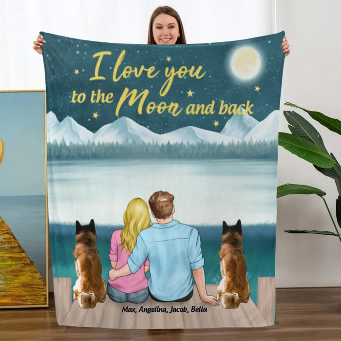 Personalized Blanket, Life is Better with Dogs, Gifts for Dogs Lovers