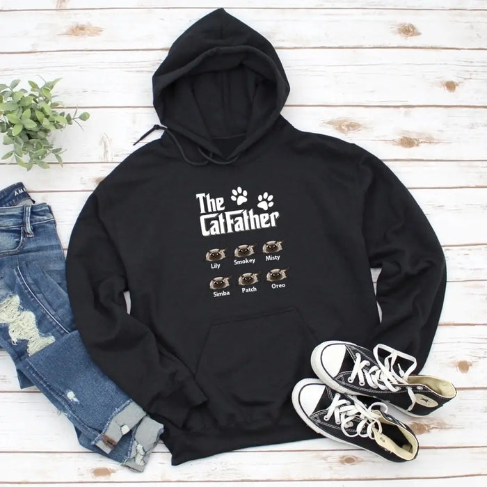 The CatFather - Personalized Gifts Custom Cat Lovers Shirt For Cat Dad, Cat Lovers