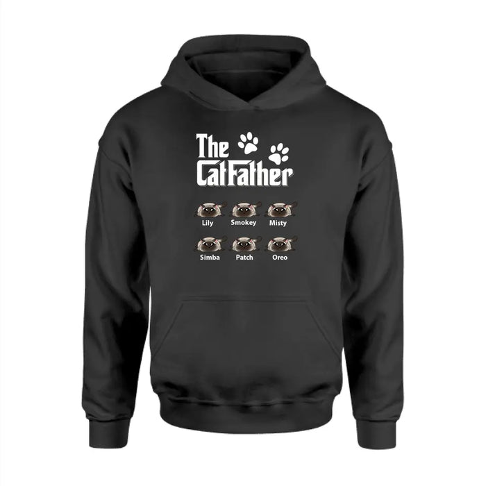 The CatFather - Personalized Gifts Custom Cat Lovers Shirt For Cat Dad, Cat Lovers